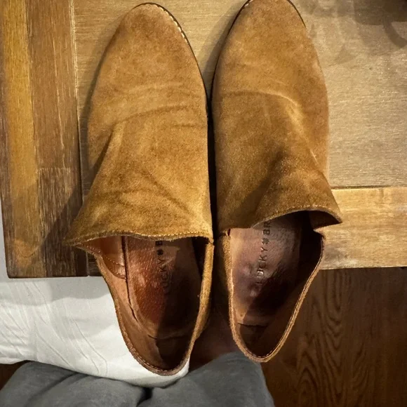 Lucky Brand Brown Suede Ankle Booties - Picture 3 of 5